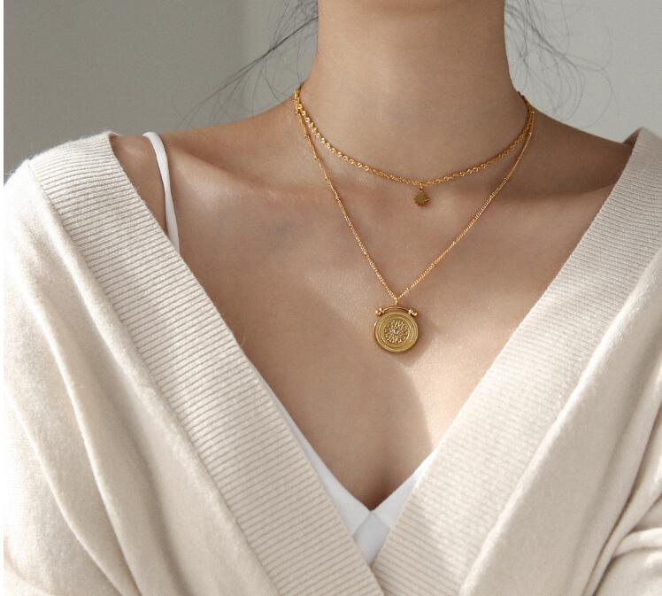 Collier "LUCIA " plaqué or 18 carats