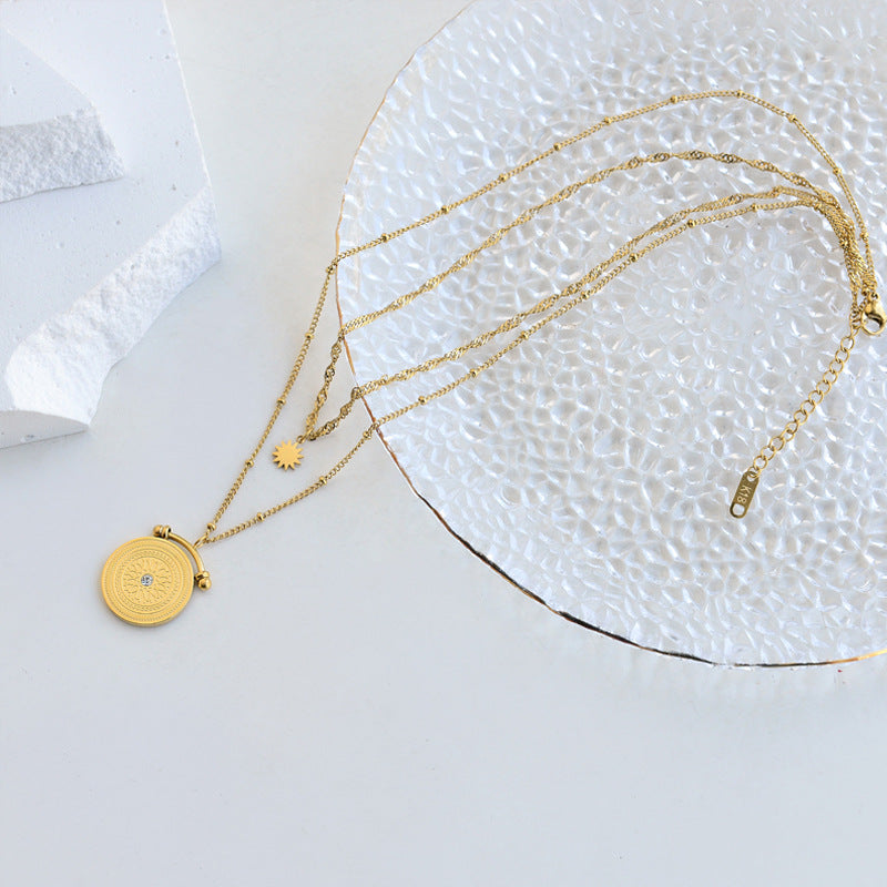 Collier "LUCIA " plaqué or 18 carats