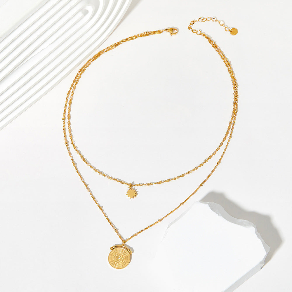 Collier "LUCIA " plaqué or 18 carats