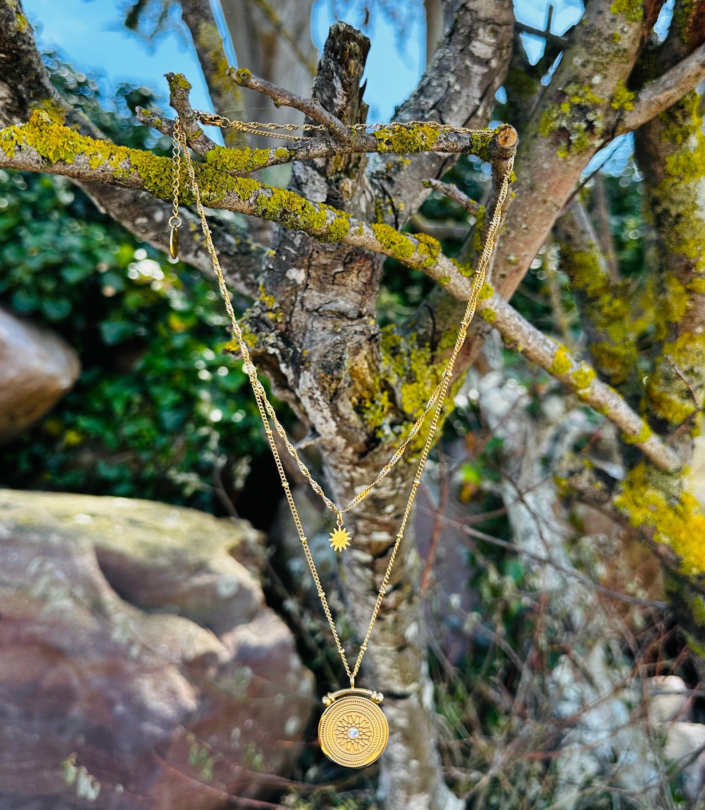 Collier "LUCIA " plaqué or 18 carats