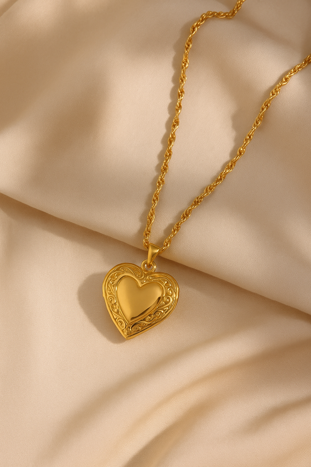 COLLIER &quot;LUNA&quot; PLAQUE OR 18 CARATS