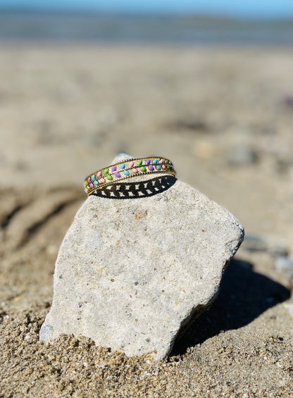 Bracelet jonc &quot;incandescenza&quot; en plaqué or 18 carats martelés